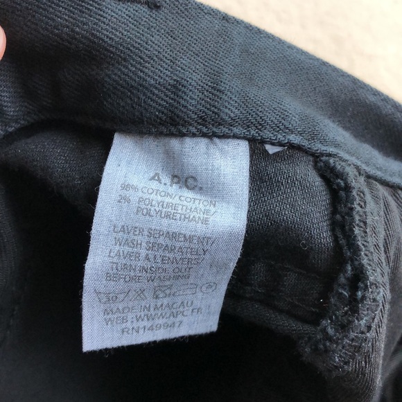 A.P.C. Jeans 31 petite standard - Picture 6 of 6